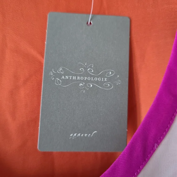 MAEVE ANTHROPOLOGIE Racerback Tanktop Blouse Colorblock Pinstripes Size Large - Picture 10 of 14